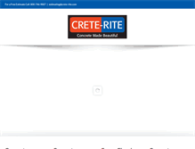 Tablet Screenshot of crete-rite.com